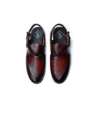 Twotone milt leather sandal