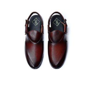 Twotone milt leather sandal