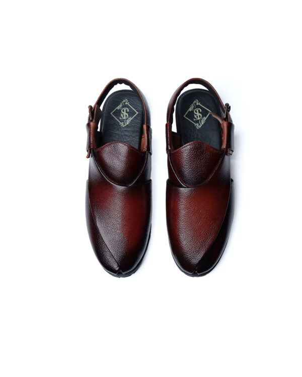Twotone milt leather sandal